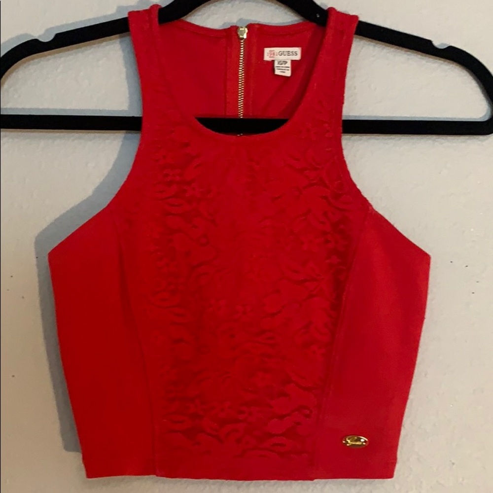 Red hot crop top